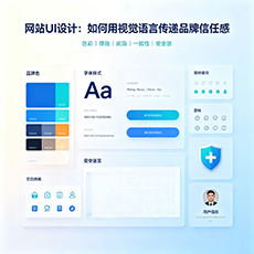 两当建站-网站UI设计：如何用视觉语言传递品牌信任感